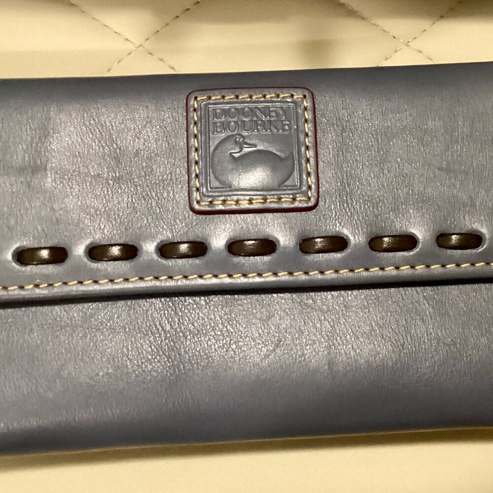 Dooney & BourkeSteel Blue Color Leather Wallet